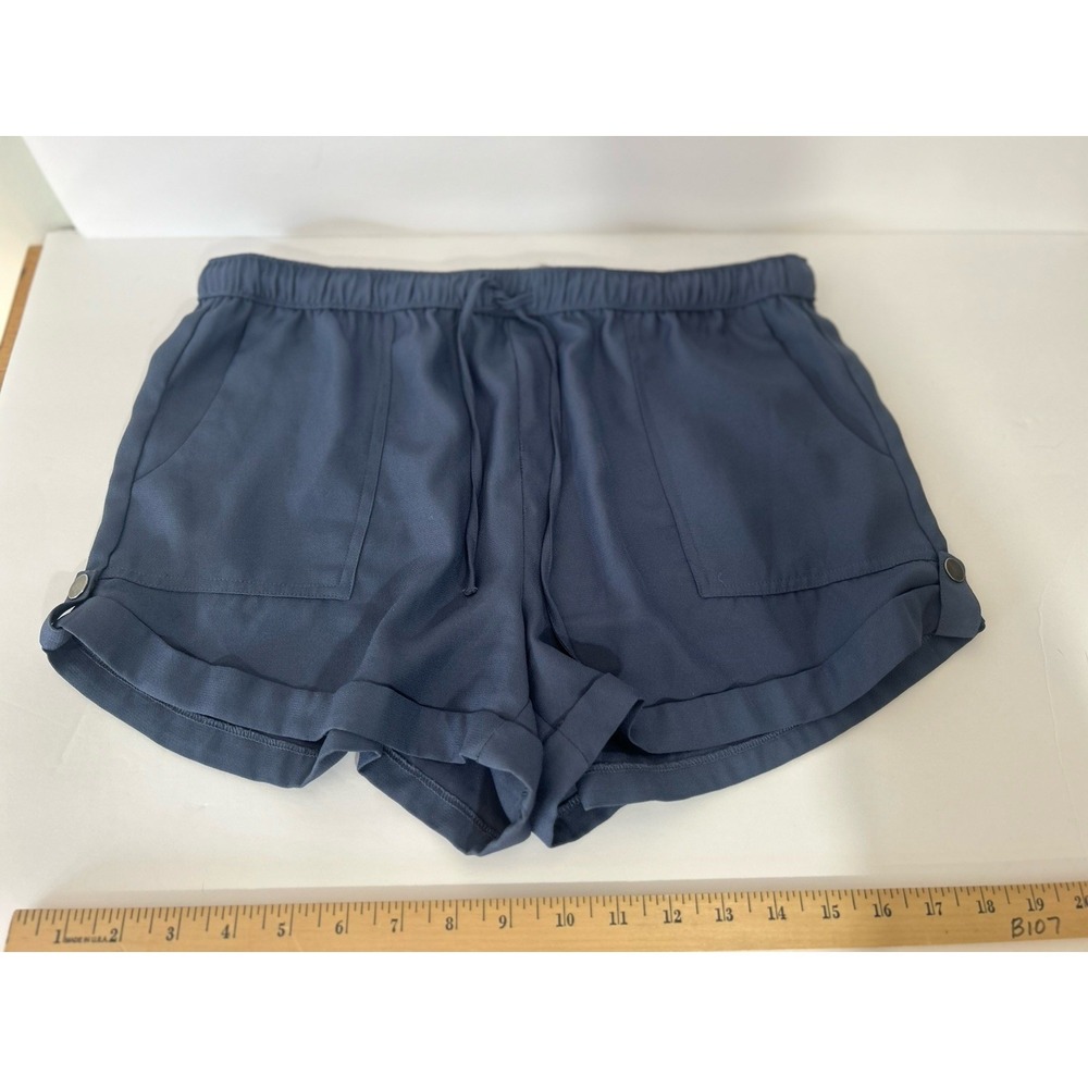 Abercrombie & Fitch Women's Medium Blue Boho Shorts Flowy Rayon Pull On